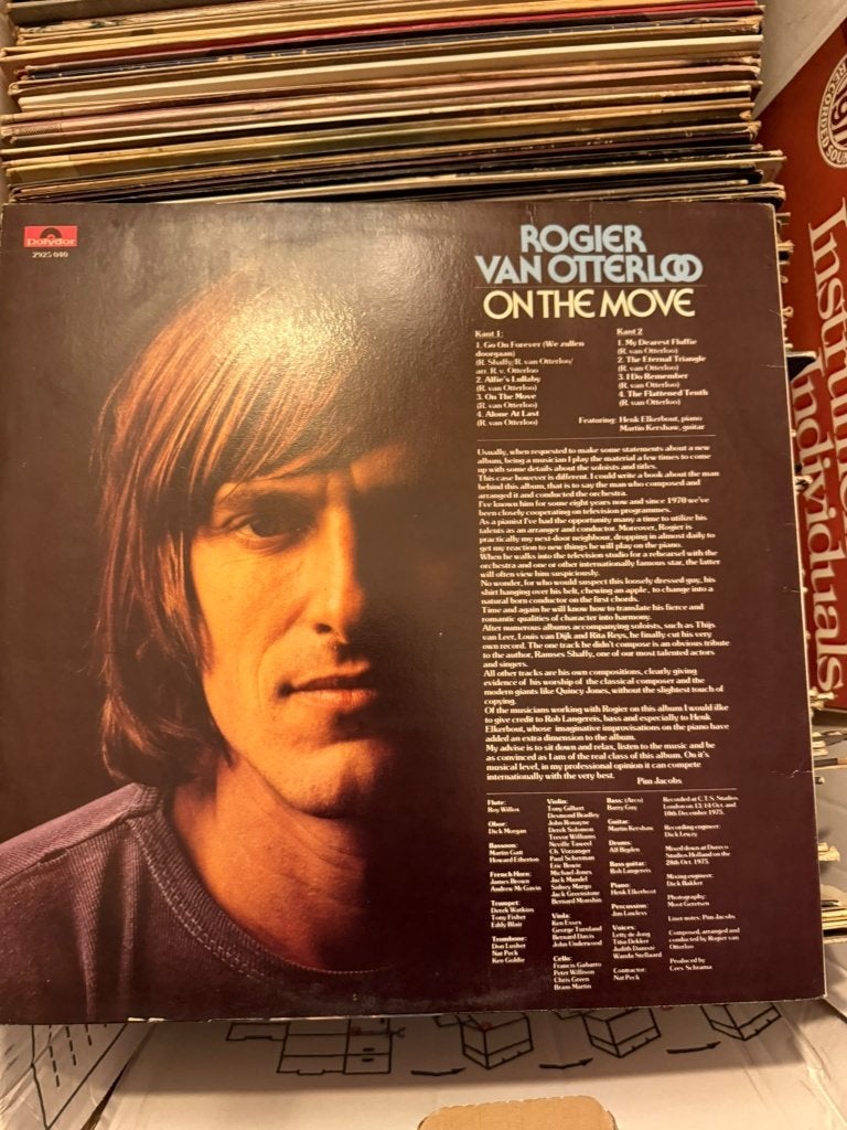 Rogier van Otterloo - On the move LP, Ophalen of Verzenden, Zo goed als nieuw, 12 inch, LP