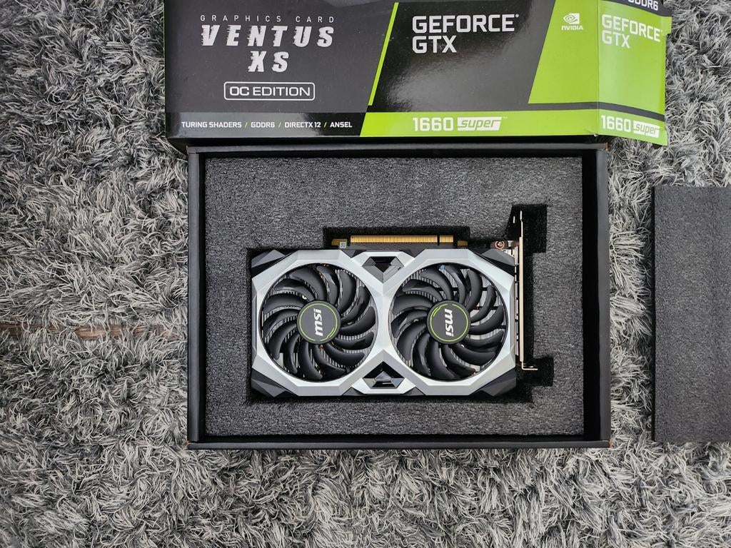 Nieuwe MSI GeForce GTX 1660 Super Ventus XS OC, Computers en Software, Videokaarten, PCI-Express 3, GDDR6, Ophalen of Verzenden