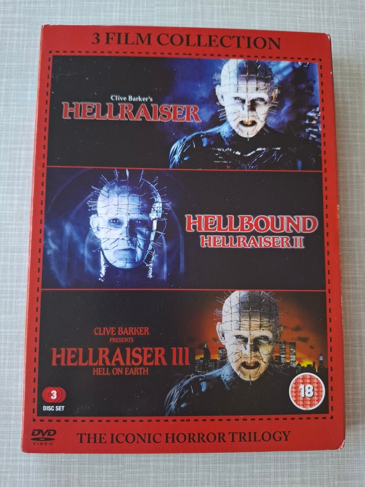 Hellraiser: The Iconic Horror Trilogy UK Import zonder N.L.O, Gebruikt, Vanaf 16 jaar, Boxset, Ophalen of Verzenden