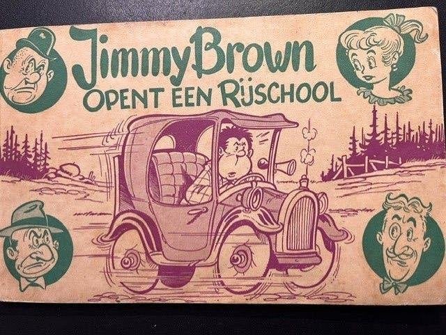 Jimmy Brown opent een rijschool (keurig boekje), Eén stripboek, Verzenden, Zo goed als nieuw