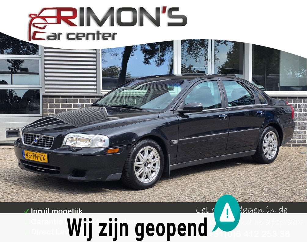 Volvo S80 2.4 Momentum Volledig Dealer Onderhouden, Auto's, Zwart, Bedrijf, 2435 cc, 170 pk