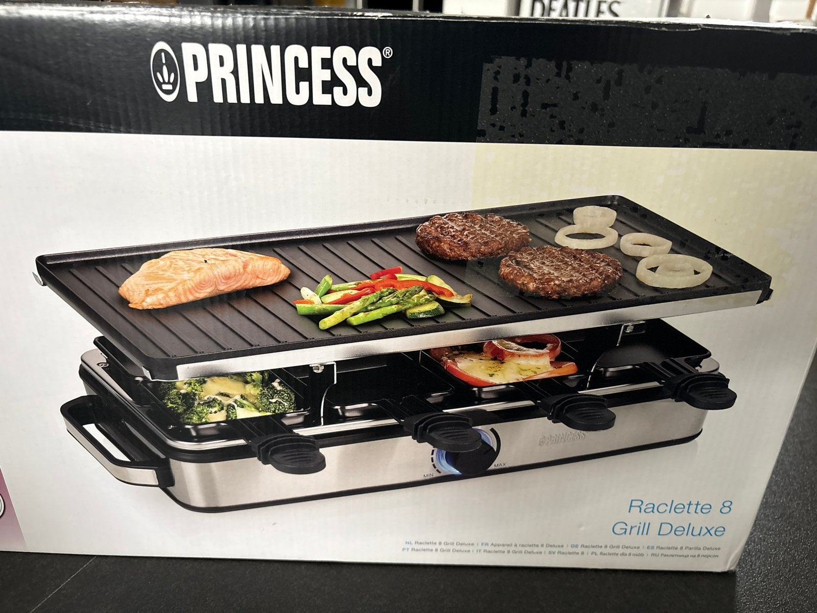 Princess Raclette 8 Grill Deluxe - 4-in-1 Gourmetstel, Ophalen, Gebruikt