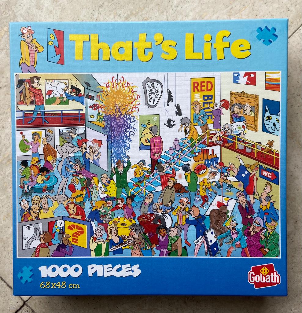 Puzzel van  1000 stukjes in doos, Ophalen, 500 t/m 1500 stukjes, Zo goed als nieuw, Legpuzzel