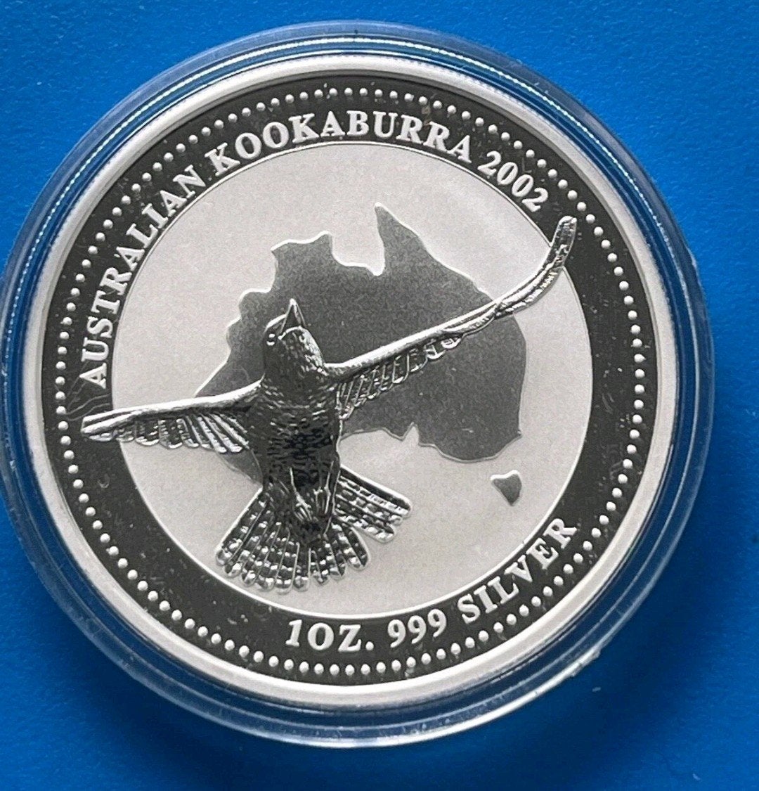 1 oz zilveren Kookaburra - 2002, Ophalen of Verzenden, Zilver