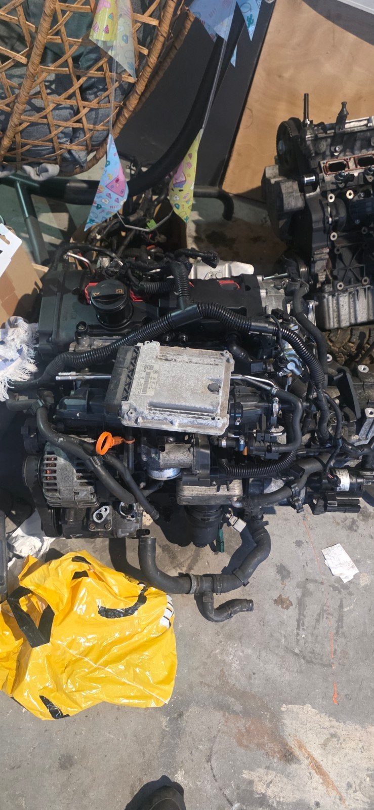 VW Golf 5 GTI BWA Motorblok met ECU (lagerschaal defect), Auto-onderdelen, Ophalen of Verzenden, Volkswagen