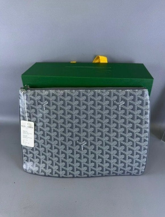 Goyard Honore Clutch Grijs - Nieuw met doos, Sieraden, Tassen en Uiterlijk, Ophalen of Verzenden, Nieuw, Grijs, Avondtasje