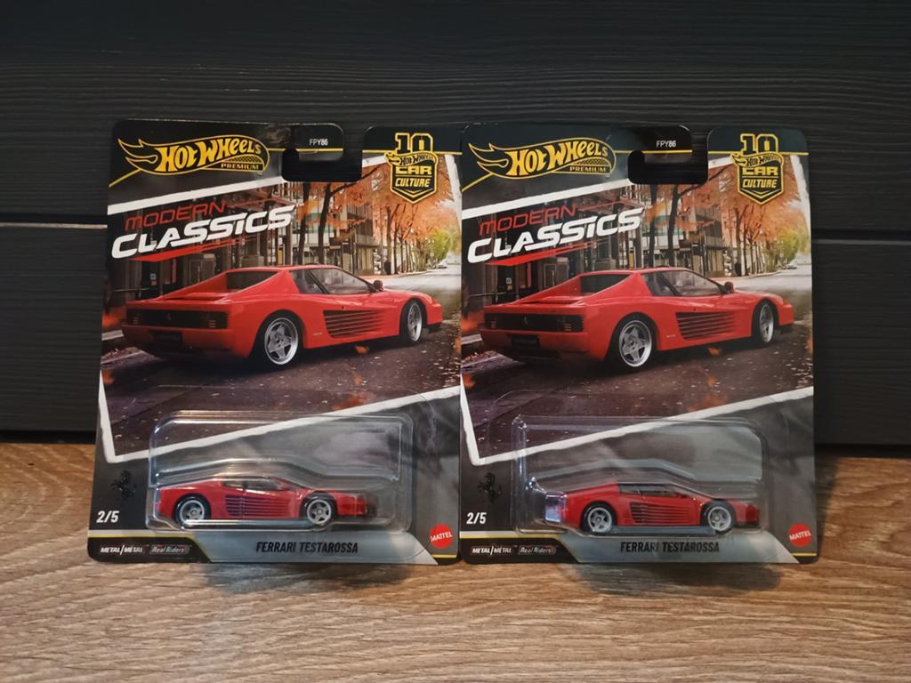 Hot wheels premium ferrari testarossa, Ophalen of Verzenden, Nieuw, Auto