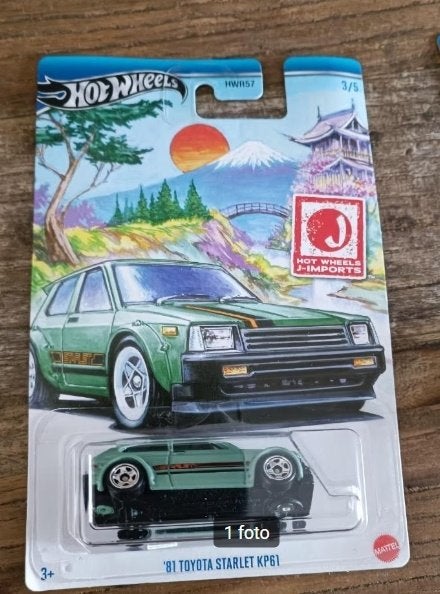 Hot Wheels J-Imports | '81 Toyota Starlet KP61, Ophalen of Verzenden, Nieuw, Auto
