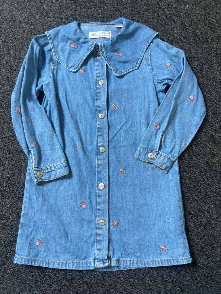 Zara spijkerjurkje maat 110, Ophalen of Verzenden, Zo goed als nieuw, Meisje, Jurk of Rok