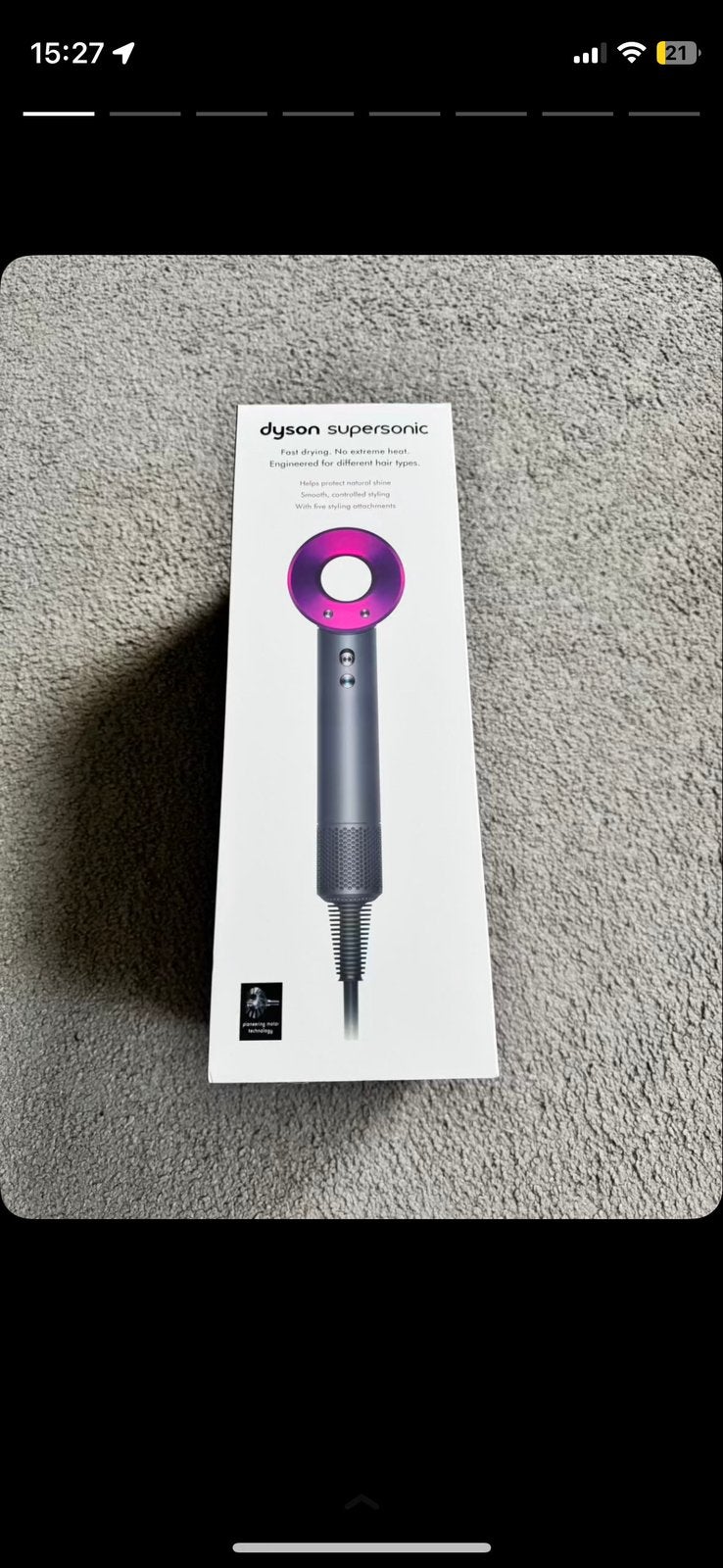 Dyson supersonic fohn roze, Ophalen of Verzenden, Zo goed als nieuw, Föhn of Haardroger