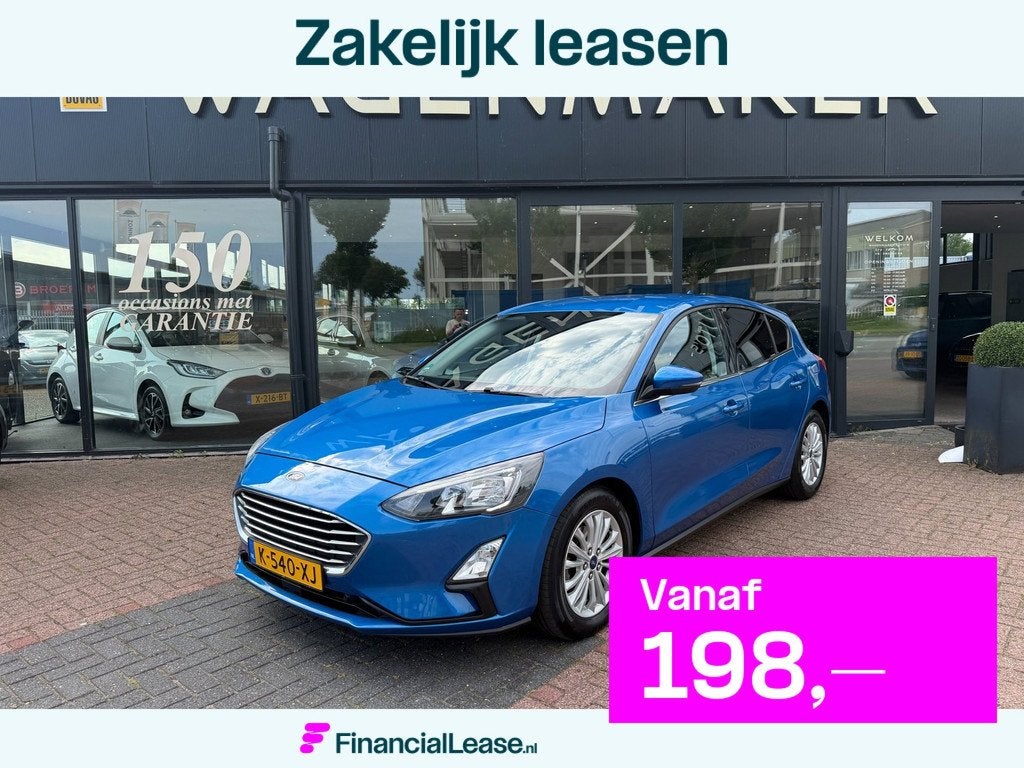 Ford Focus 1.0 EcoBoost Titanium X Business AUT|NAVI|Cam|NAP, 12 maanden, Gebruikt, Euro 6, Blauw