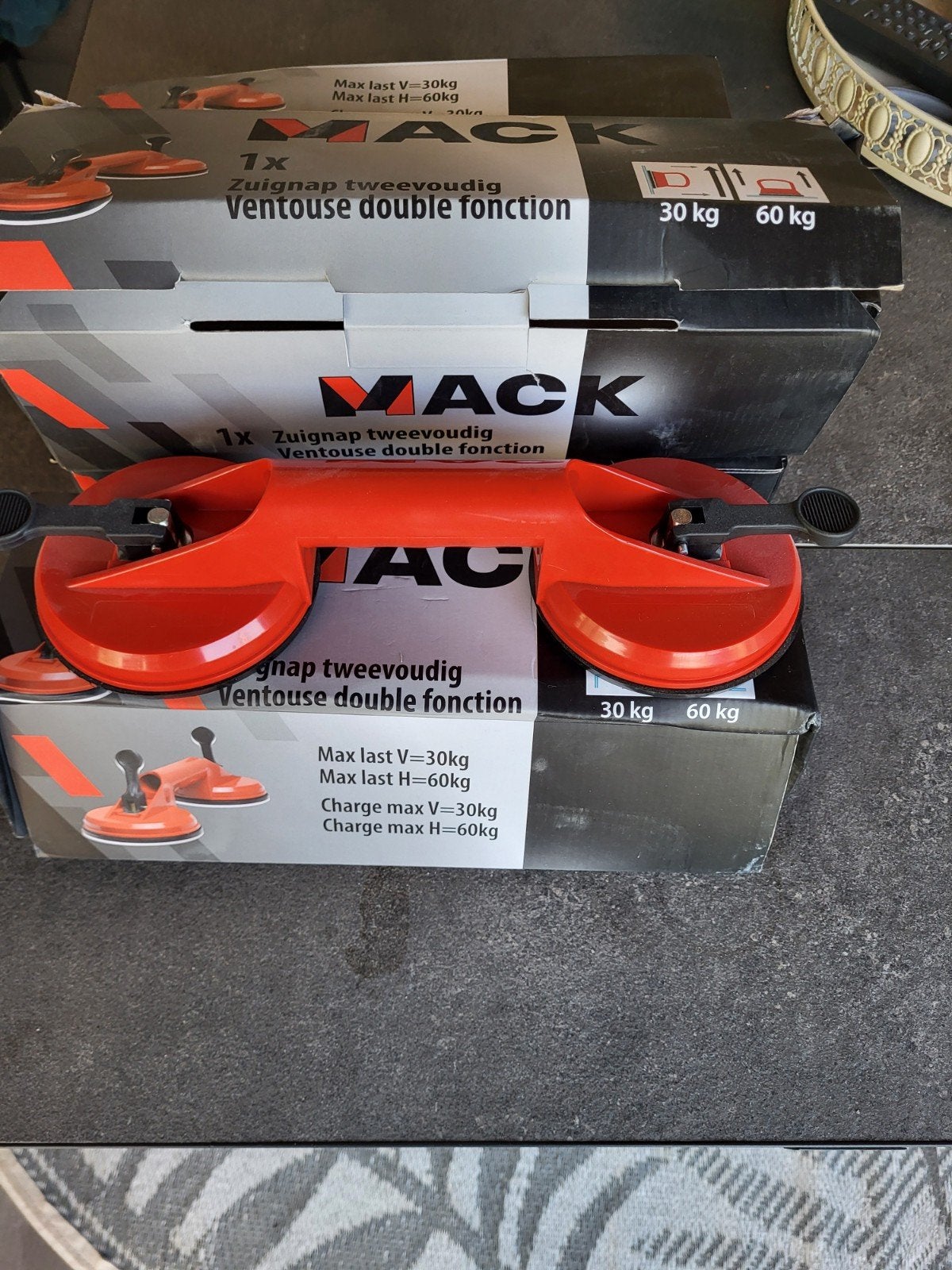 MACK Tweevoudige Zuignap - Nieuw (4 stuks), Ophalen of Verzenden, Nieuw
