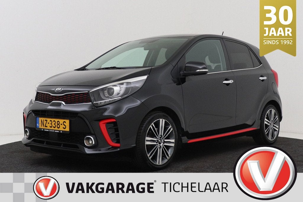 Kia Picanto 1.2 CVVT GT-Line | Org NL | CarPlay | Stoel-&stu, Auto's, Kia, Voorwielaandrijving, 839 kg, Gebruikt, 4 cilinders