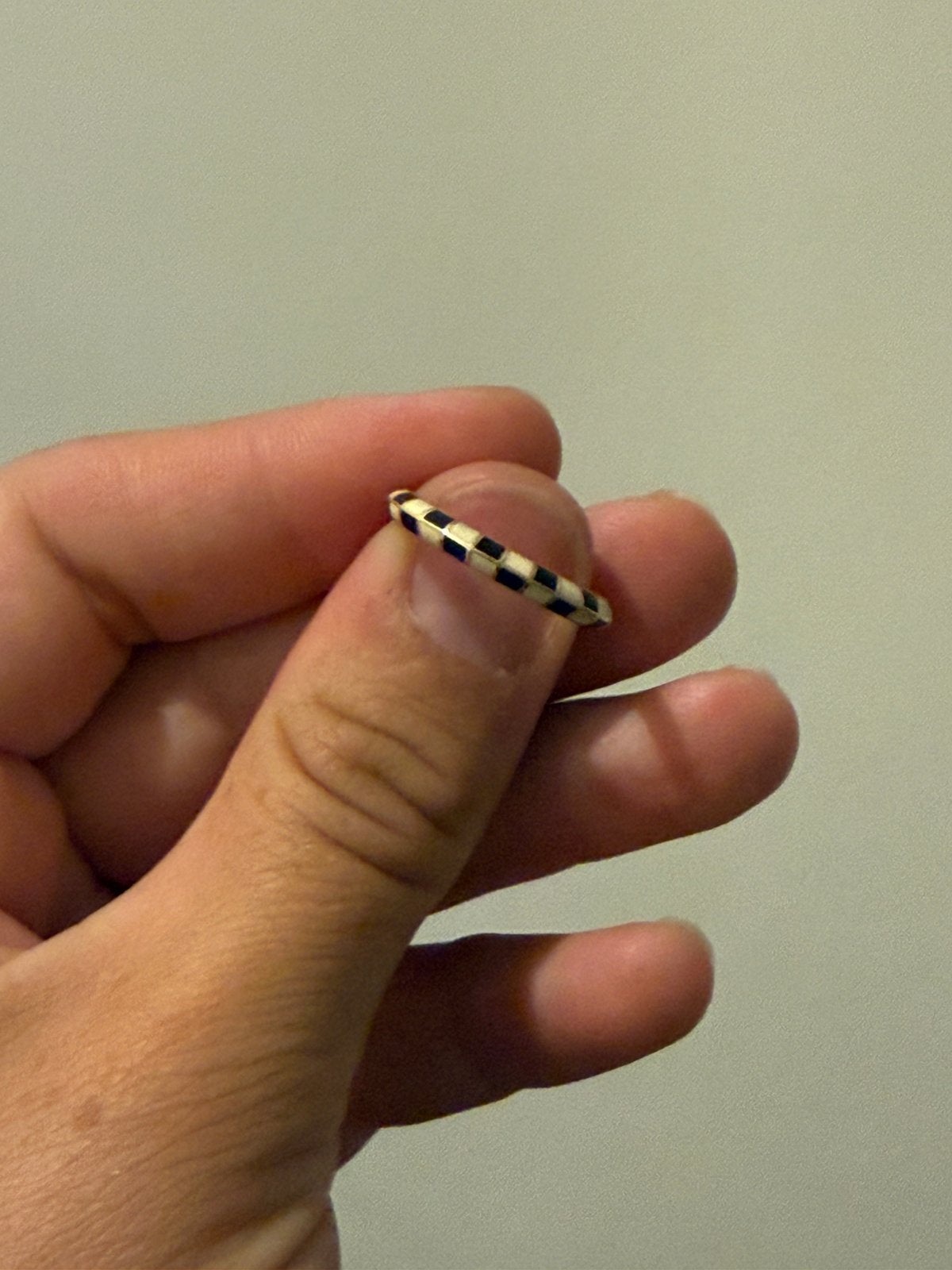 Gbop ring enamel checkmate, 18 tot 19, Nieuw, Ophalen of Verzenden, Dame