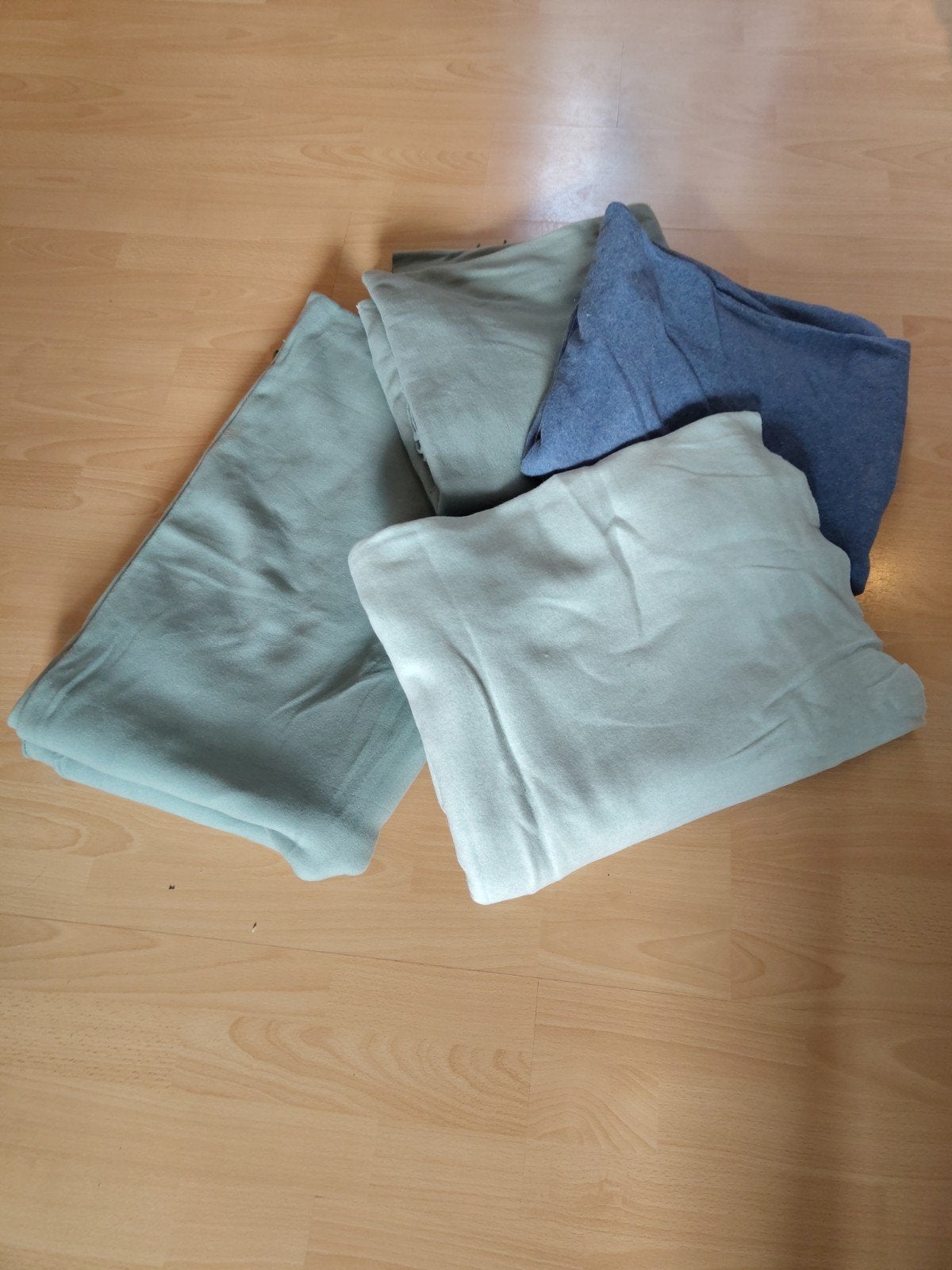 4 Grote Coupons Fleece Stof - Nieuw, Schoon & Rookvrij, 120 cm of meer, Ophalen of Verzenden, Katoen, Nieuw