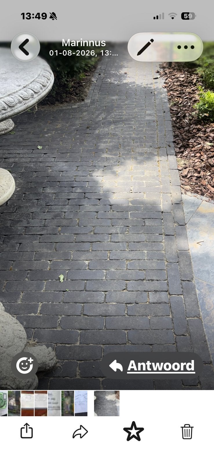 Gebakken stenen nero df- 25 m2, Gebruikt, Keramiek, Klinkers, Ophalen of Verzenden