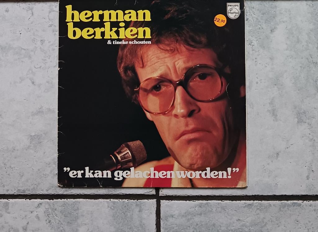 Lp vinyl Herman Berkien, Cd's en Dvd's, Ophalen, Gebruikt, 12 inch, Levenslied of Smartlap