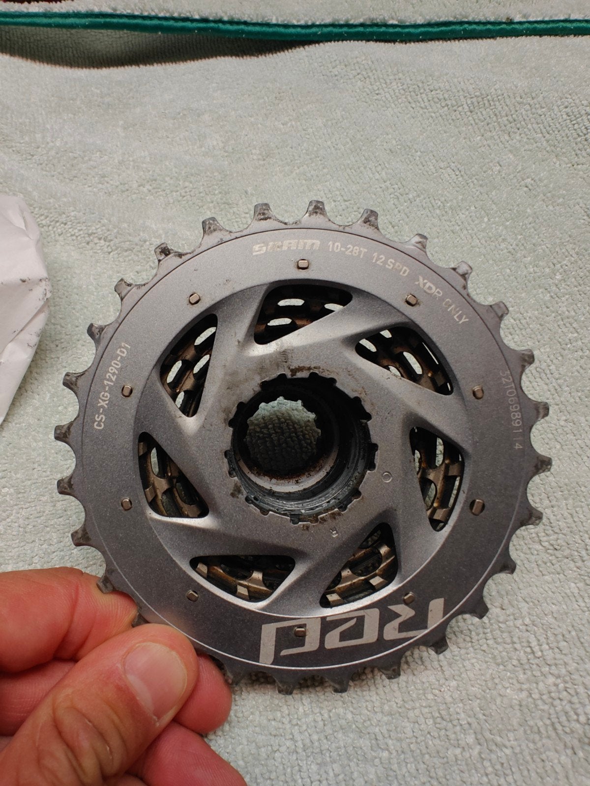 SRAM Red 12 speed 10-28 cassette XDR met ketting, Fietsen en Brommers, Fietsonderdelen, Gebruikt, Ophalen of Verzenden, SRAM, Derailleur of Ketting