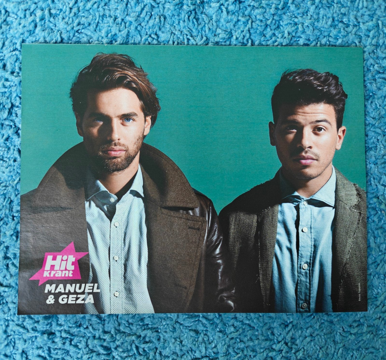 Manuel & Géza poster hitkrant, Verzamelen, Ophalen of Verzenden, Nieuw, A4 of kleiner, Rechthoekig Liggend