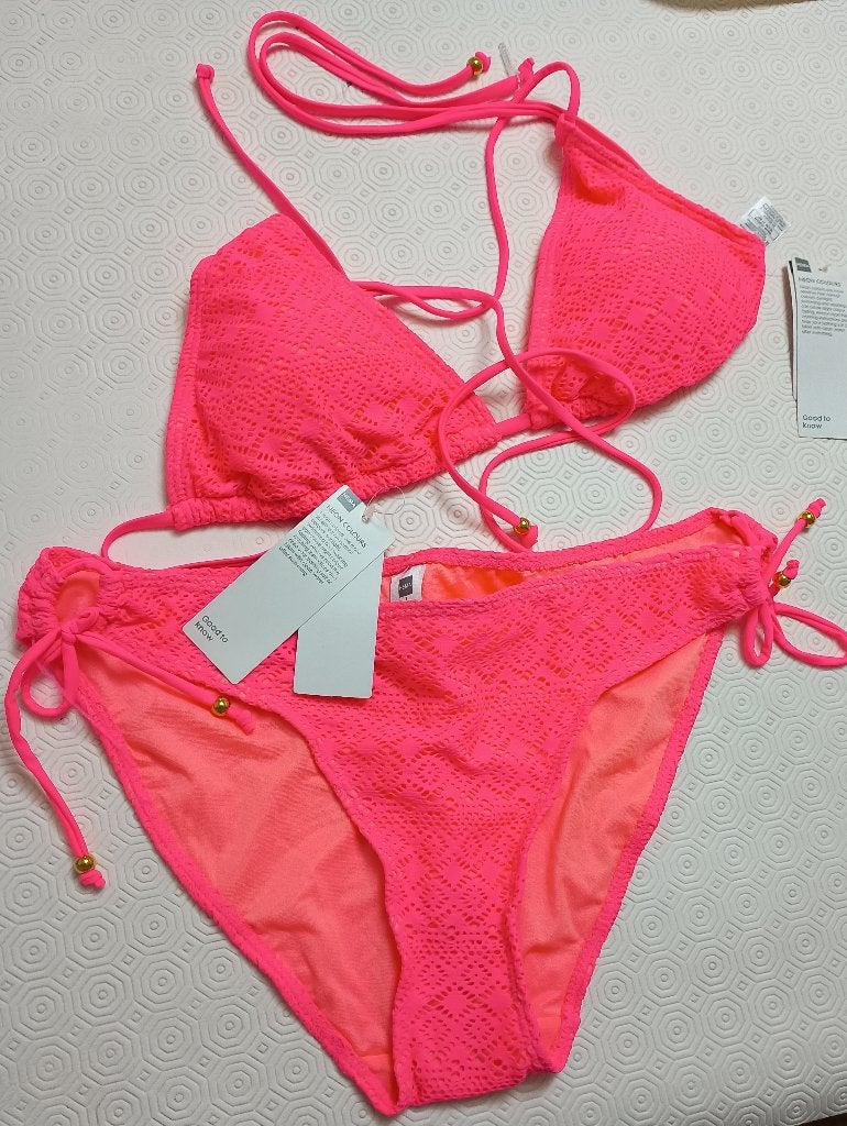 Nieuwe bikini L, neon roze, Nieuw, Ophalen of Verzenden, Roze, Bikini
