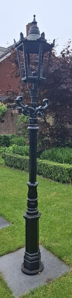 Tuinlantaarn staand gietijzer, Hobby en Vrije tijd, Ophalen of Verzenden, Zo goed als nieuw