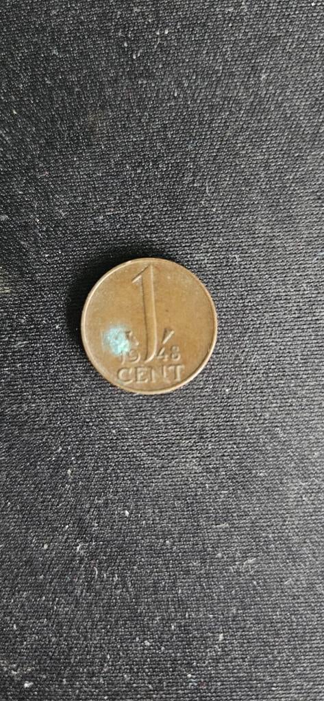 Nederlandse 1 cent munt uit 1948 - Koningin Wilhelmina, Ophalen of Verzenden, Koningin Wilhelmina, 1 cent, Losse munt