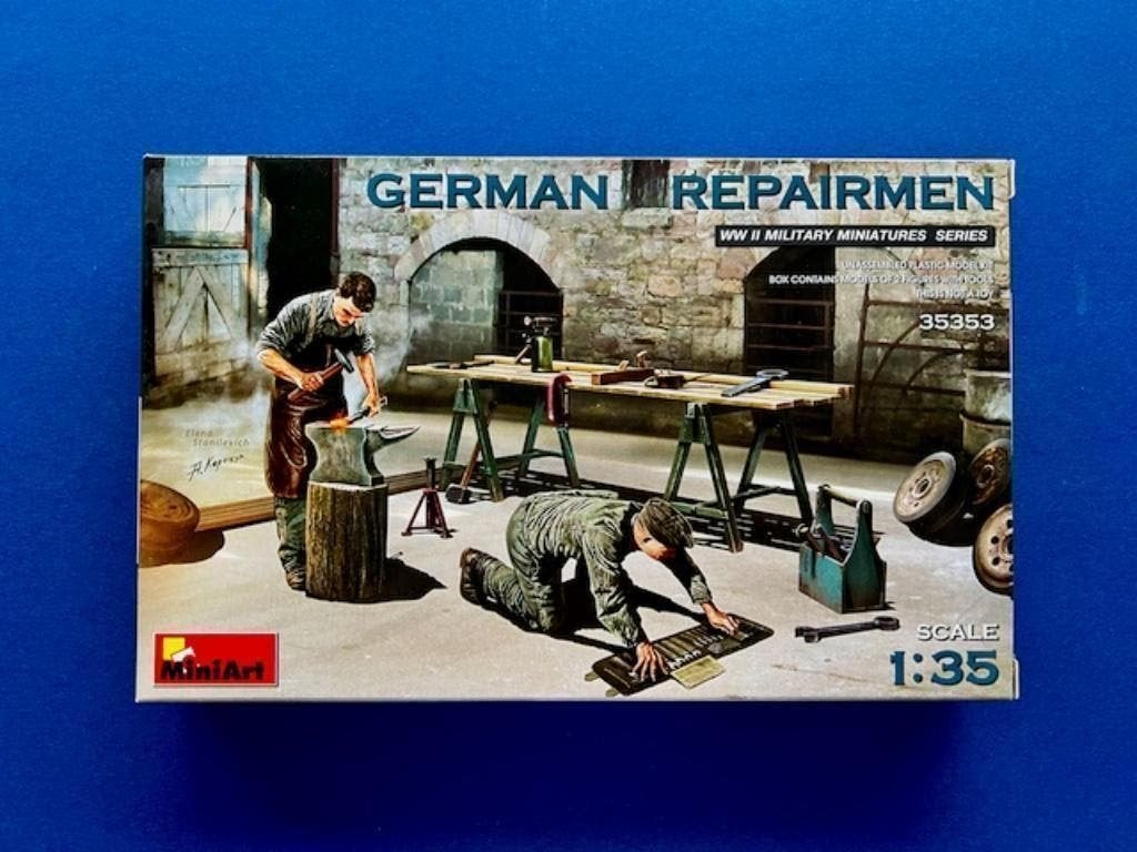 MiniArt	35353	German Repairmen	1/35, Hobby en Vrije tijd, Modelbouw | Figuren en Diorama's, Verzenden, Nieuw, 1:35 tot 1:50