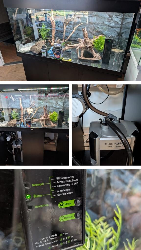 Gereserveerd Juwel aquarium Rio 350 Led,filter,UV,smart c, Dieren en Toebehoren, Ophalen, Inclusief deksel, Juwel, Gevuld zoetwateraquarium