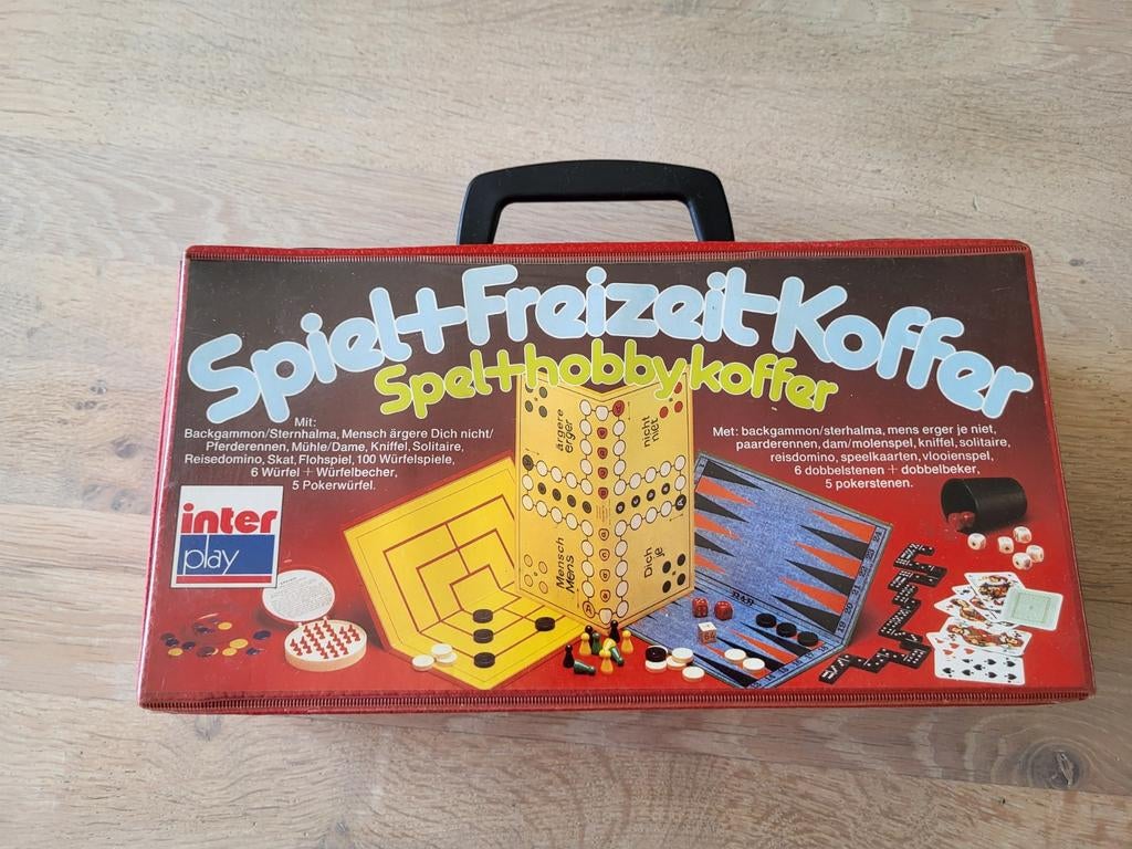Spellen in koffertje, Ophalen of Verzenden, Gebruikt, Inter play
