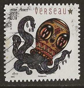 Frankrijk 111, waterman voor cadee, Verzenden, Gestempeld