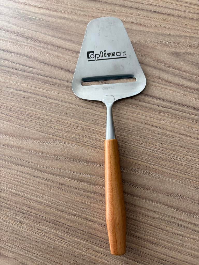 BOSKA Holland RVS kaasschaaf met beukenhouten steel, Huis en Inrichting, Zilver, Ophalen of Verzenden, Metaal, Overige merken