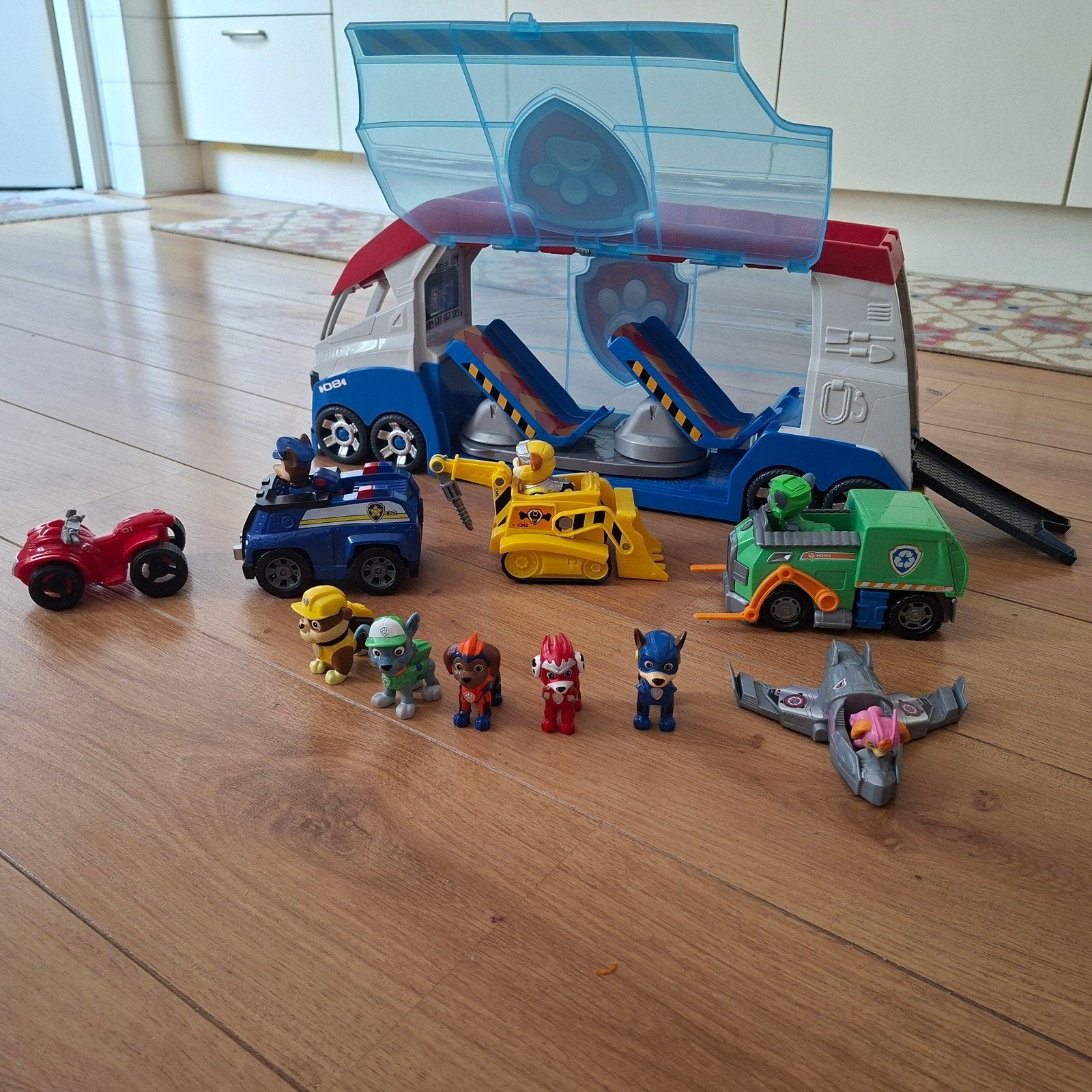 Paw Patrol speelset met voertuigen en figuren, Ophalen, Gebruikt, Jongen of Meisje