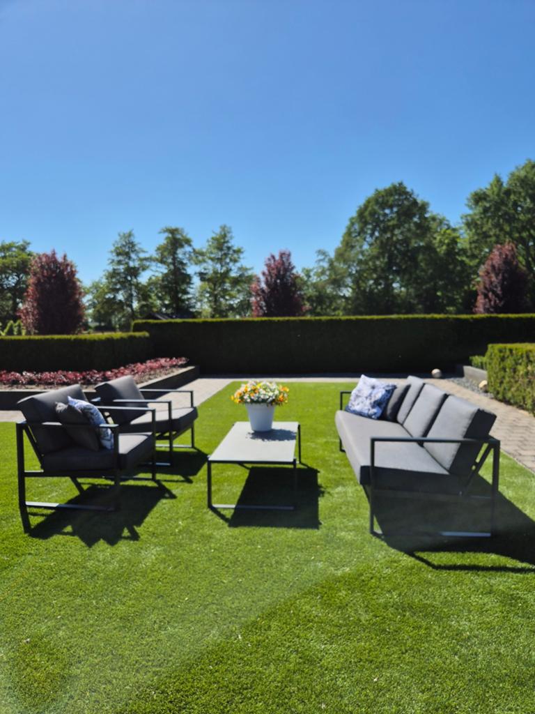 Als nieuw, fantastische loungeset, Tuin en Terras, Tuinsets en Loungesets, Ophalen, 5 zitplaatsen, Aluminium, Loungeset