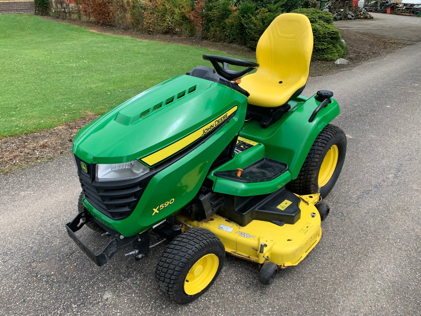 John deere x590 zitmaaier, Ophalen, Zo goed als nieuw