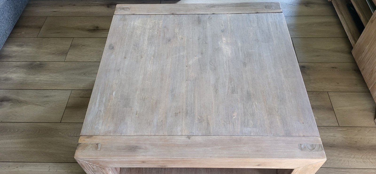 Acacia houten salontafel, Ophalen, 50 – 75, Gebruikt, 50 tot 100 cm