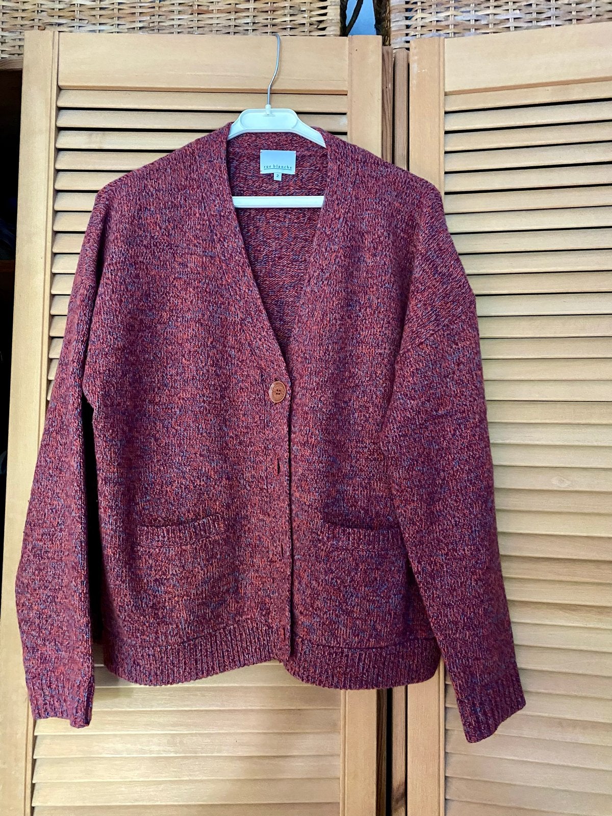 Mooi rood gemeleerd vest van Rue Blanche, maat M, Kleding | Dames, Ophalen of Verzenden, Zo goed als nieuw, Maat 38/40 (M), Rood