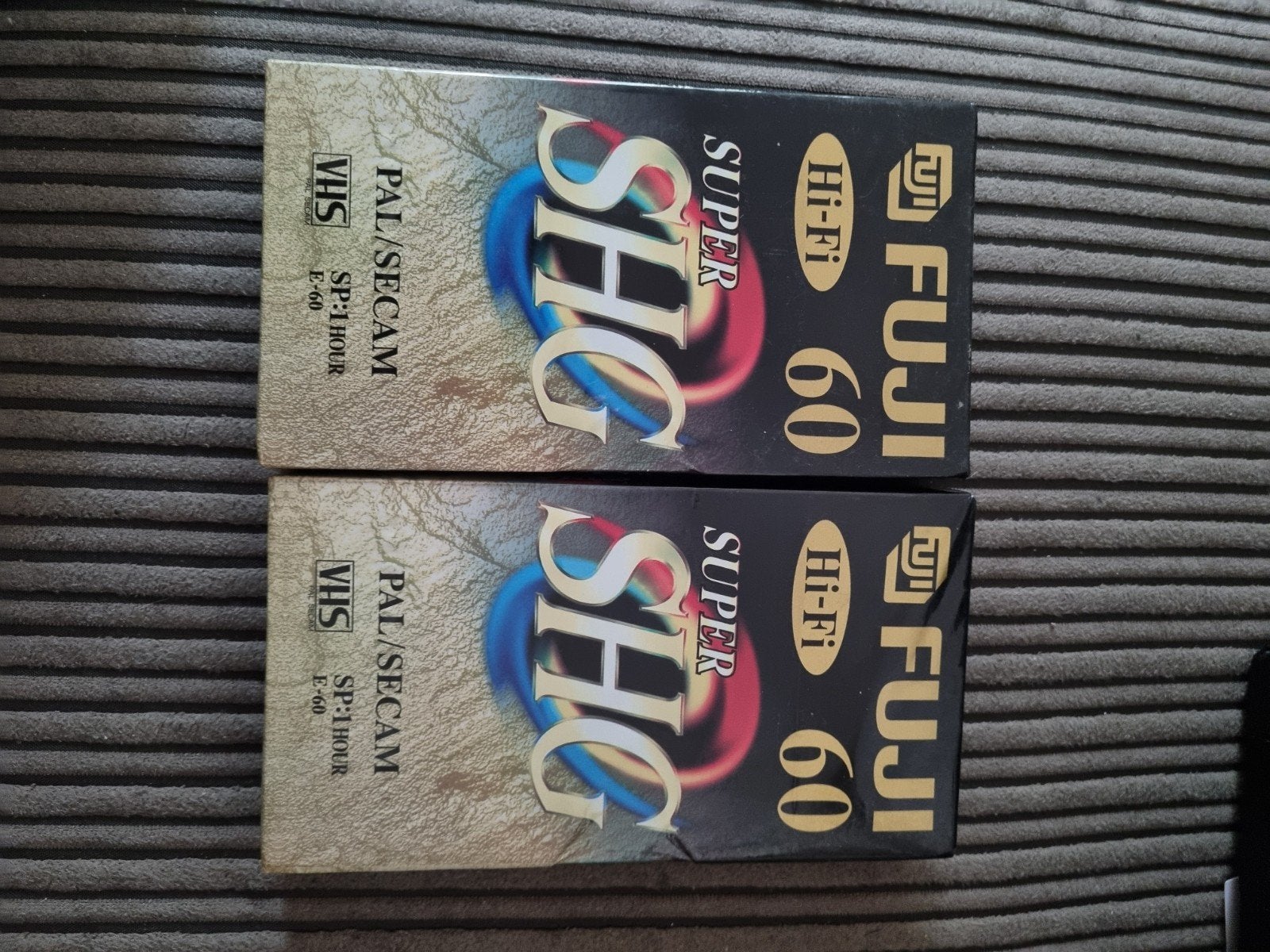 2x Nieuwe Fuji Super SHG E-60 VHS Cassettes, Ophalen of Verzenden, Nieuw in verpakking, VHS
