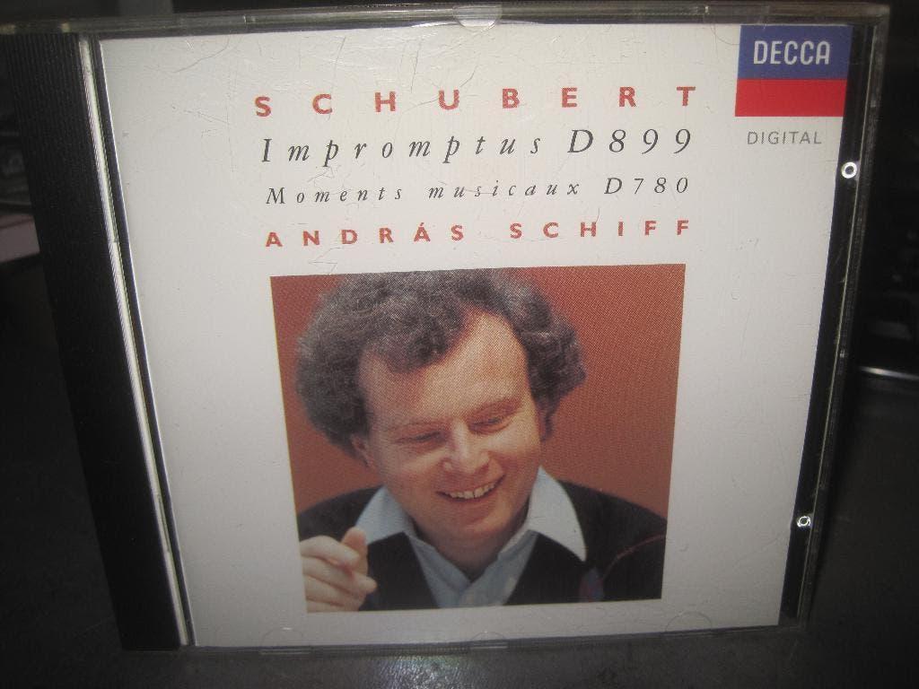 Schubert Impromptus Andrass Schiff piano op Decca, Ophalen of Verzenden, Classicisme, Zo goed als nieuw, Kamermuziek