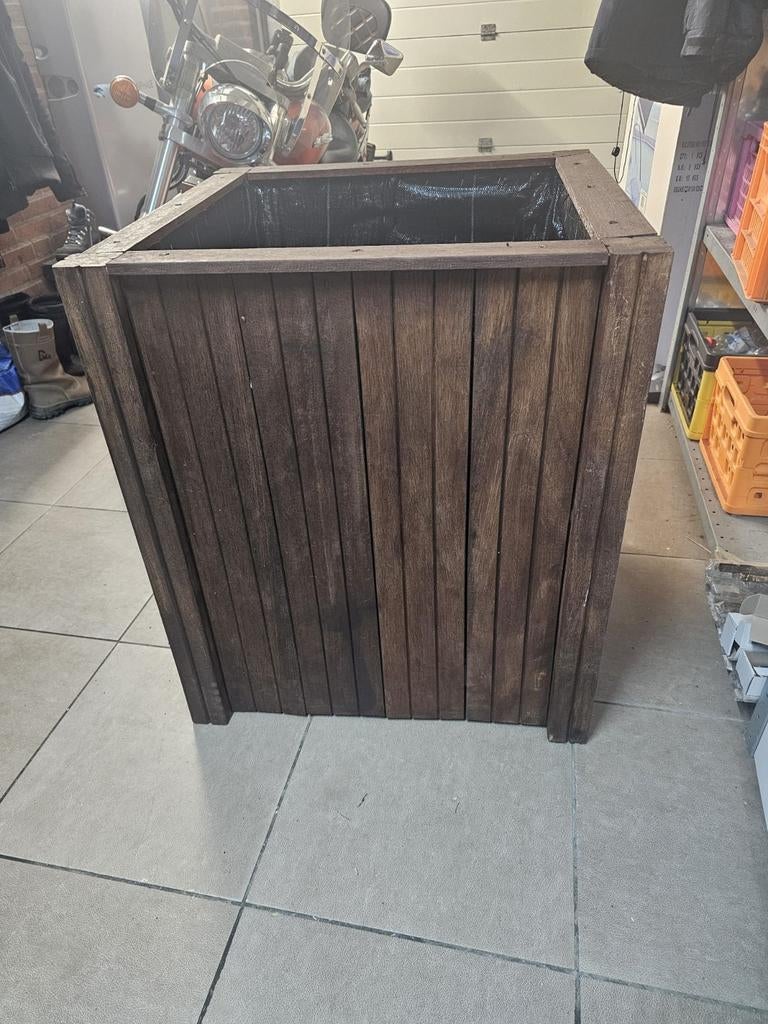 Nieuwe hardhouten plantenbak, Tuin en Terras, Bloembakken en Plantenbakken, Ophalen, Nieuw, 60 cm of meer, Rechthoekig