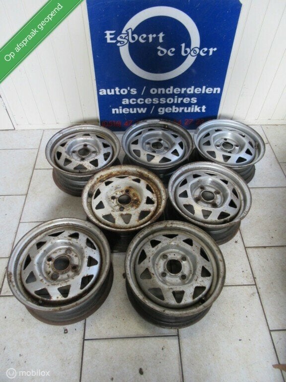 7x Opel Manta B GT Velg velgen 13 inch, bj '75 t/m '90, Gebruikt, Velg(en), Ophalen of Verzenden