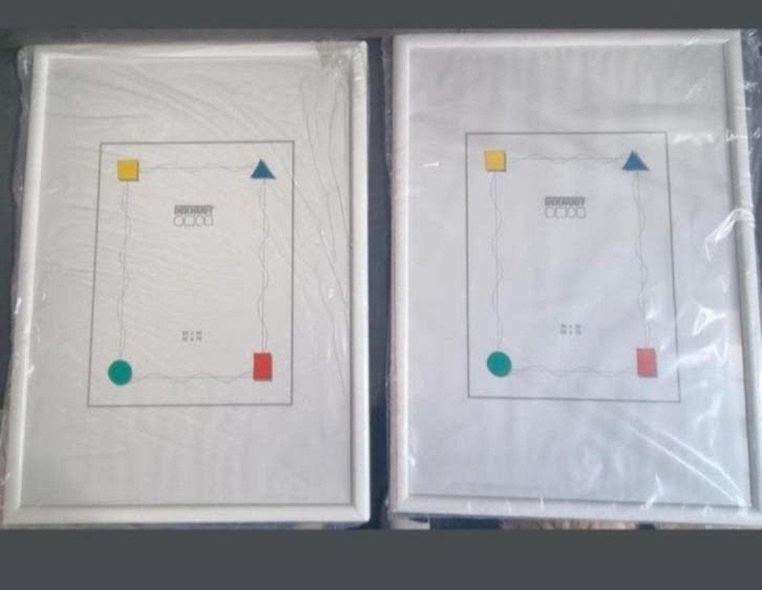 2 Nieuwe DEKNUDT fotolijsten 54x74cm wit, met passe-partout, Ophalen, Kunststof, Met passe-partout, Nieuw