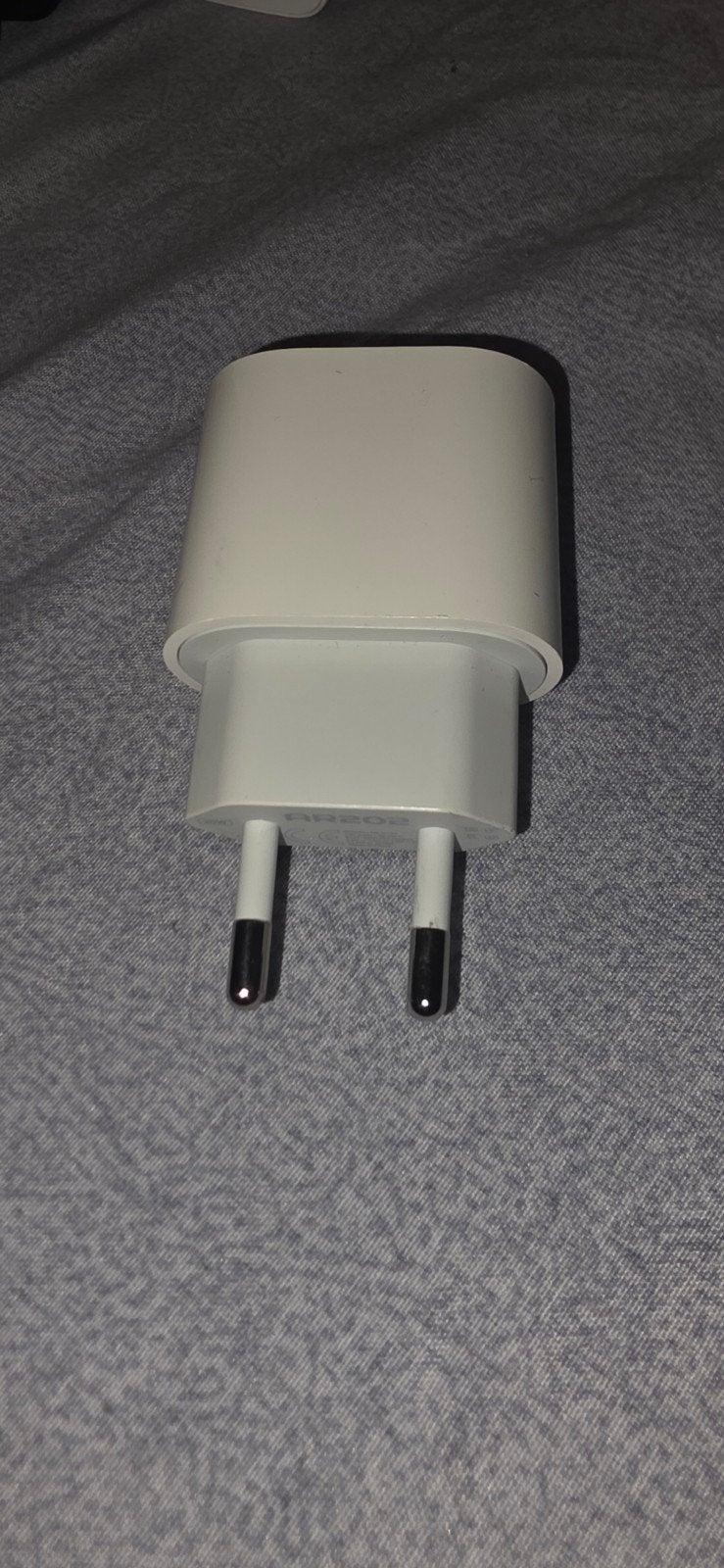 Witte Apple USB- C    -lichtnetadapter -, Telecommunicatie, Apple, USB-C, Adapter, Zo goed als nieuw