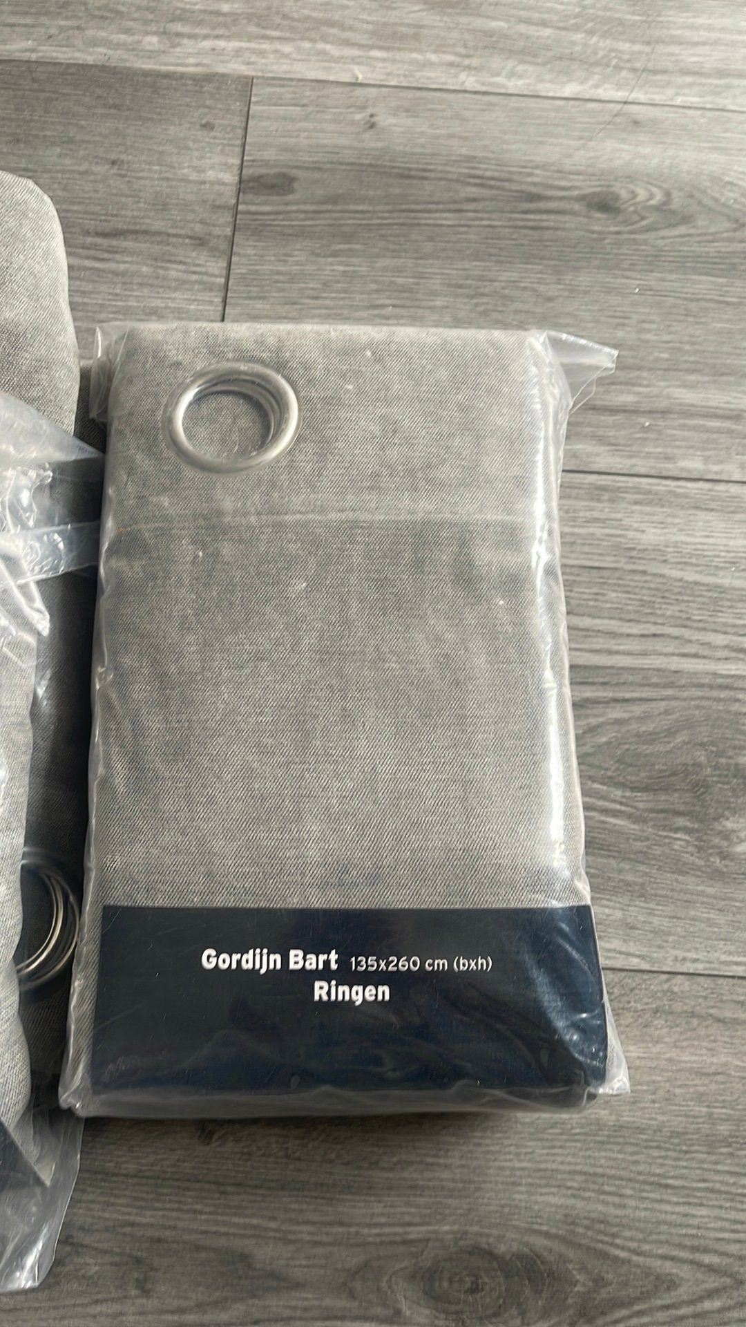 Gordijn Bart kwantum met ringen 135 x 260, Met ringen, Kwantum, Nieuw, Ophalen of Verzenden