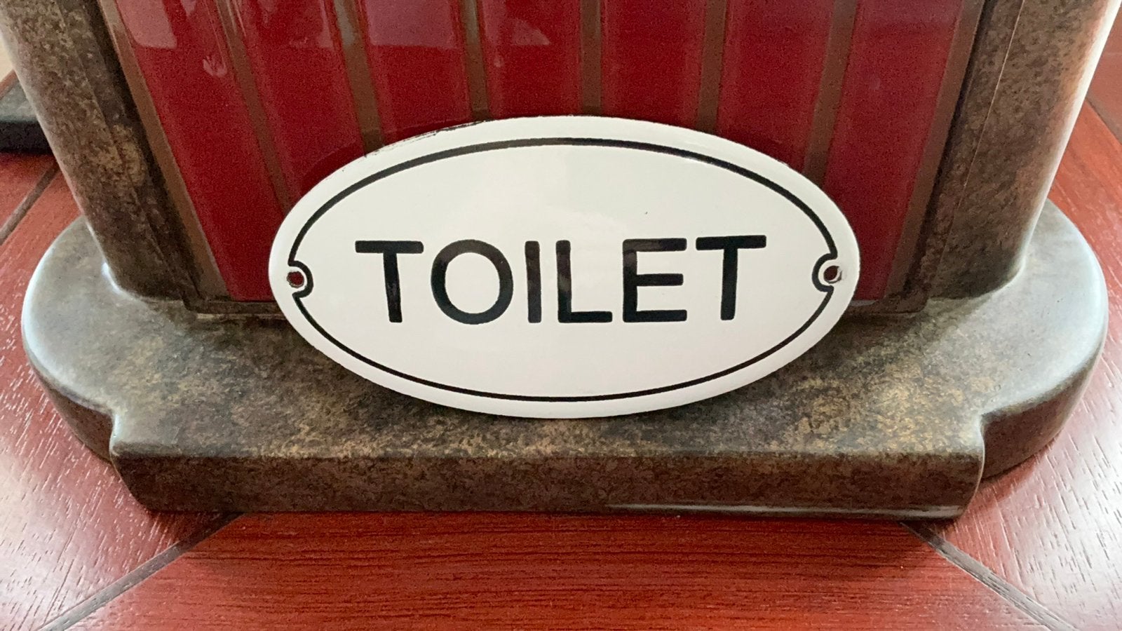 Emaille  “ TOILET”, Ophalen of Verzenden