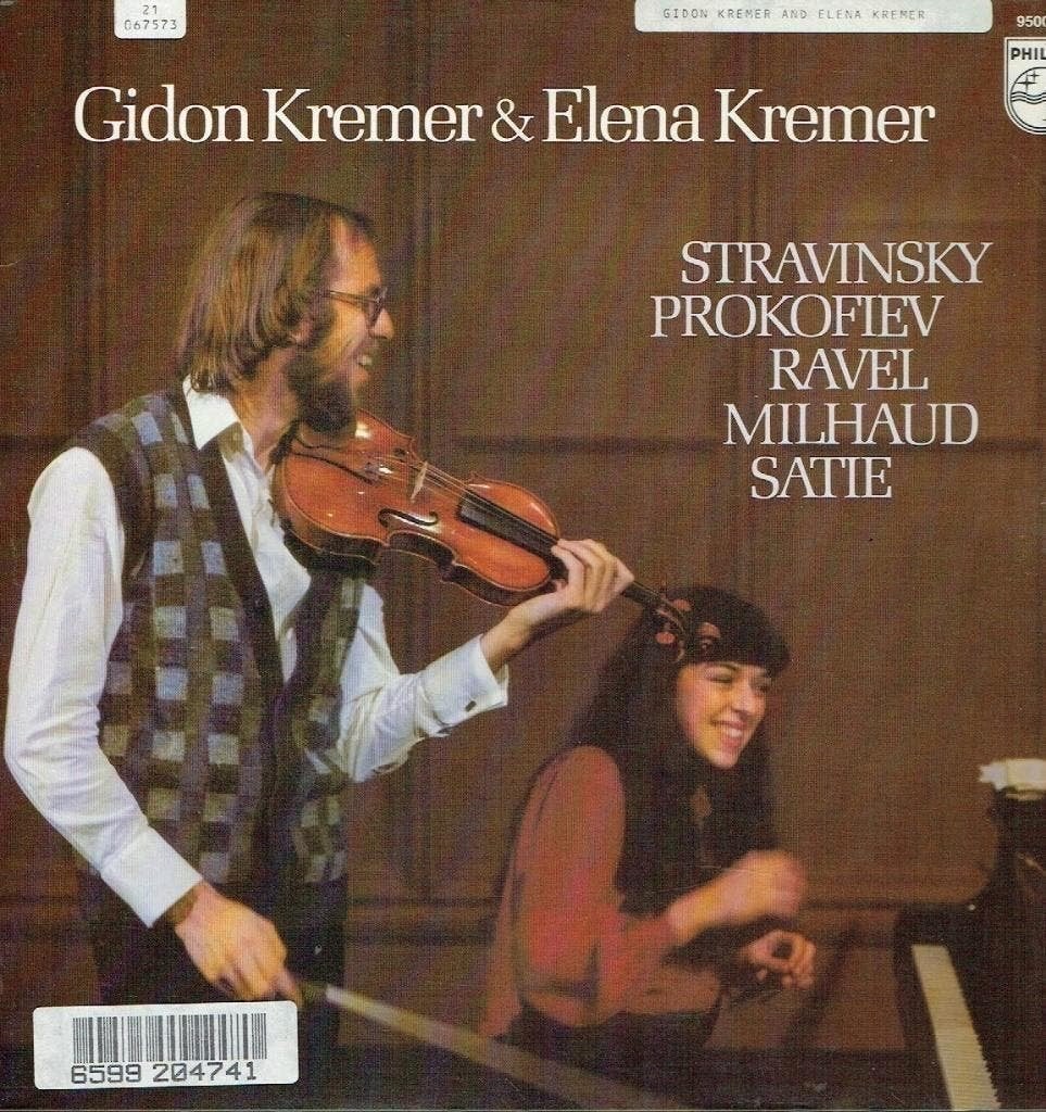 Gidon Kremer Elena Kremer Stravinsky Prokofiev Ravel Satie, Kamermuziek, Verzenden, Zo goed als nieuw, 12 inch