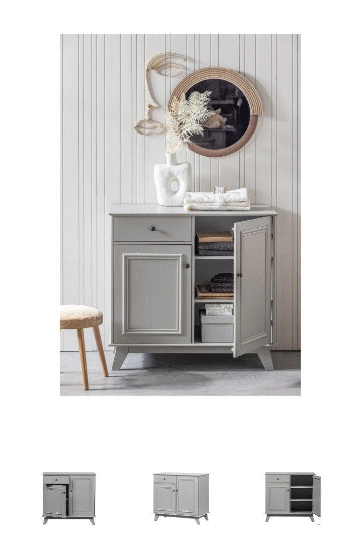 Woood Lily commode/dressoir/kastje - Grijs, Ophalen