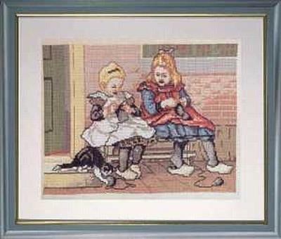 Borduurpakket Ot en Sien Twee knappe bollen 19008, Hobby en Vrije tijd, Geen, Geen, Nieuw, Ophalen of Verzenden