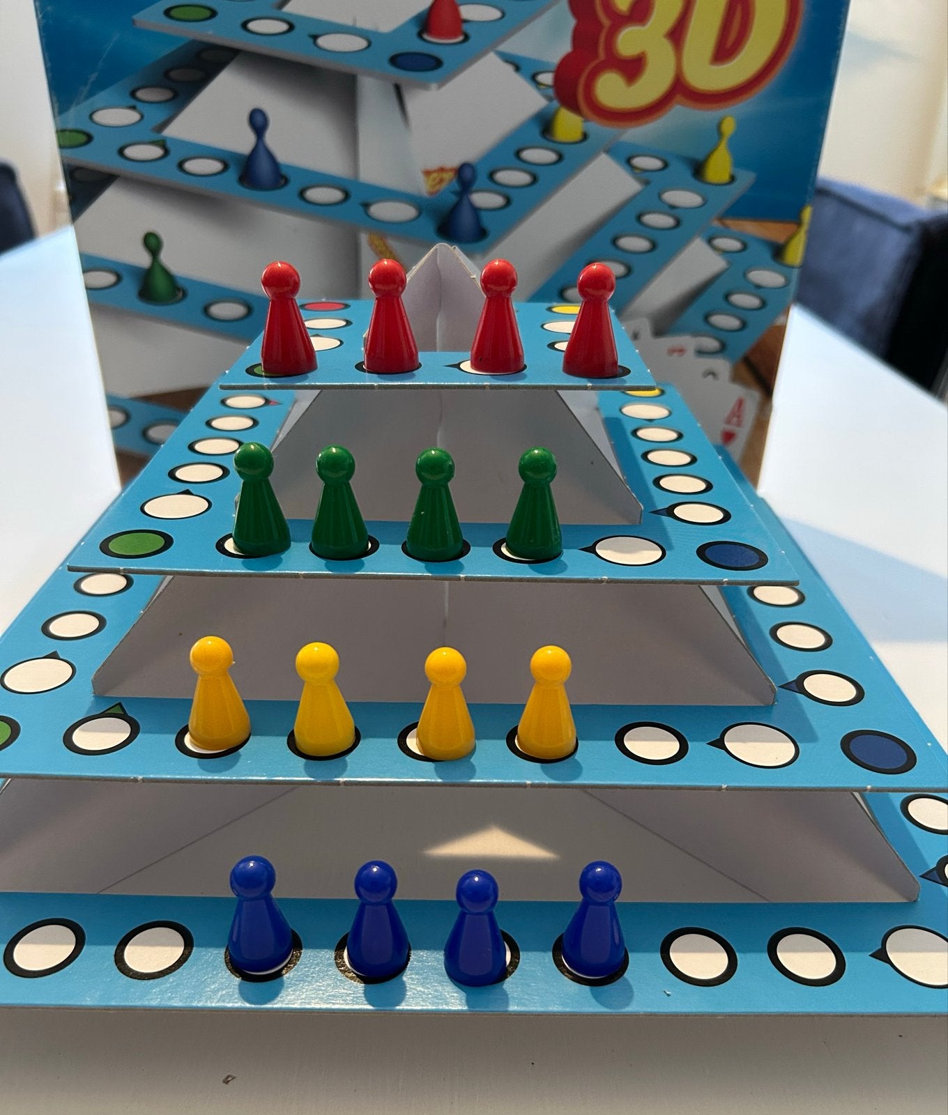 3D Keezenspel Oud Hollands Keezen Bordspel - 2 tot 4 Spelers, Een of twee spelers, Ophalen of Verzenden, Zo goed als nieuw