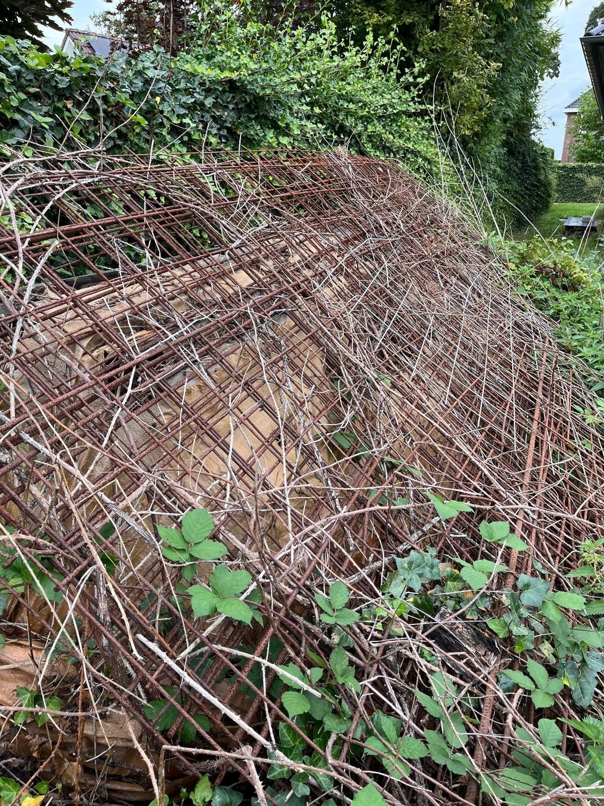 betonmatten, Ophalen