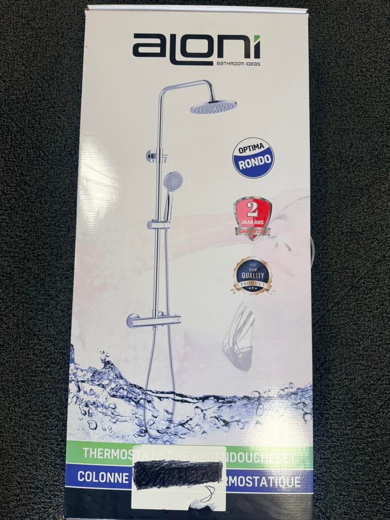 Regendoucheset chroom, Doe-het-zelf en Verbouw, Ophalen of Verzenden, Nieuw, Chroom, Douche